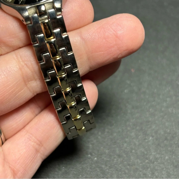 Pierre Cardin Ladies Watch Diamond Accent Quartz Two Tone Watch Working - Picture 2 of 8